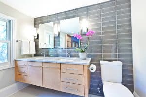 Syosset Bathroom Renovation Additional space and storage 300x200